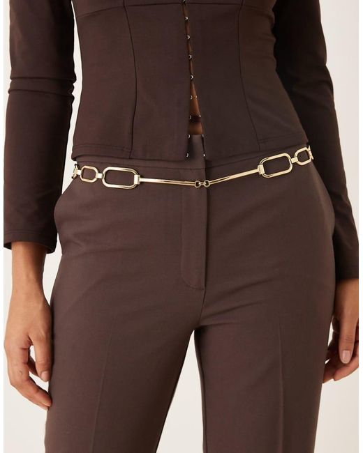 Mango Metallic Chain Belt
