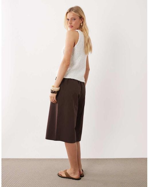 ASOS Natural Long Line Bermuda Short