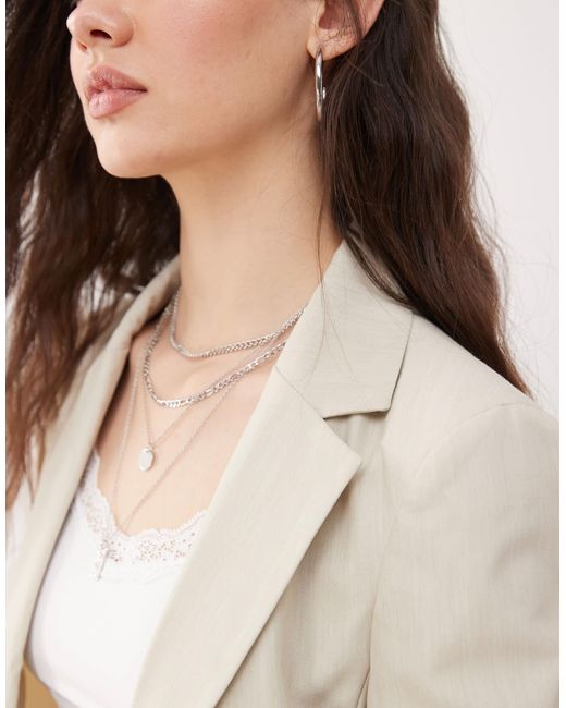 Miss Selfridge Natural Essential Edge To Edge Blazer