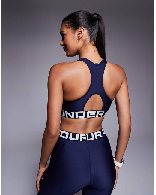 Under Armour Blue Heatgear Sports Bra