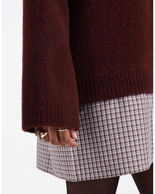 ASOS Red Knitted Jumper Dress