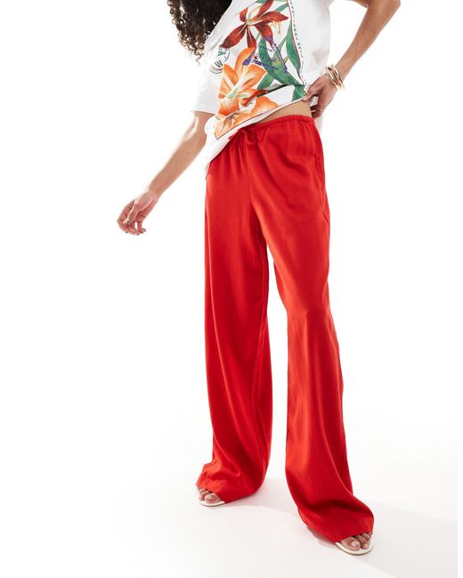 JJXX Red – locker geschnittene hose aus leinenmix