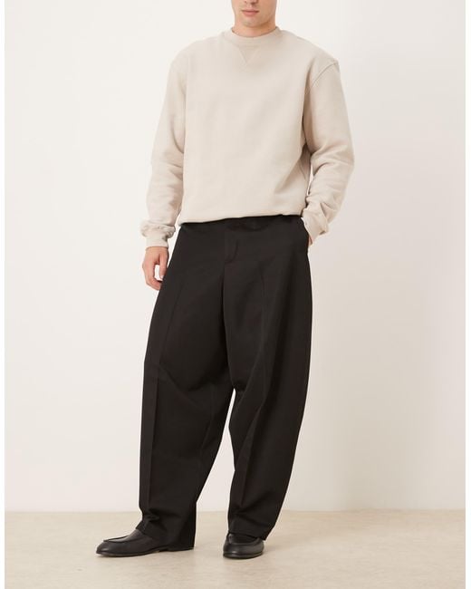 ASOS Black Smart Extreme Tapered Pants for men