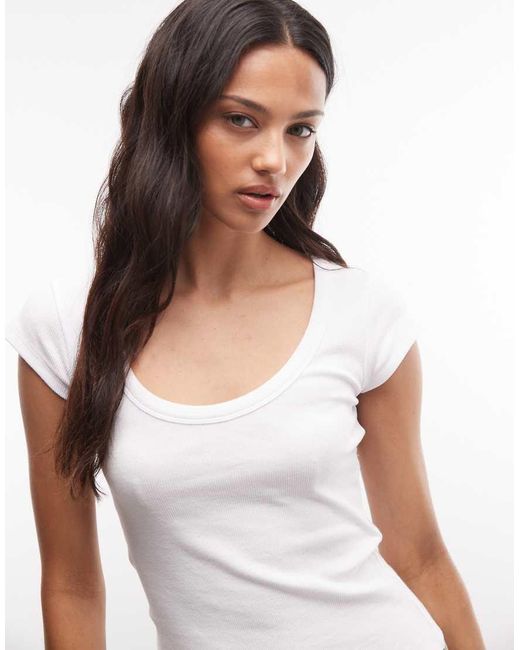 Collusion White Scoop Neck Baby Tee
