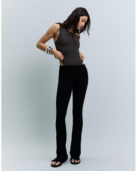 Bershka Black Asymmetric Ruched Strap Body