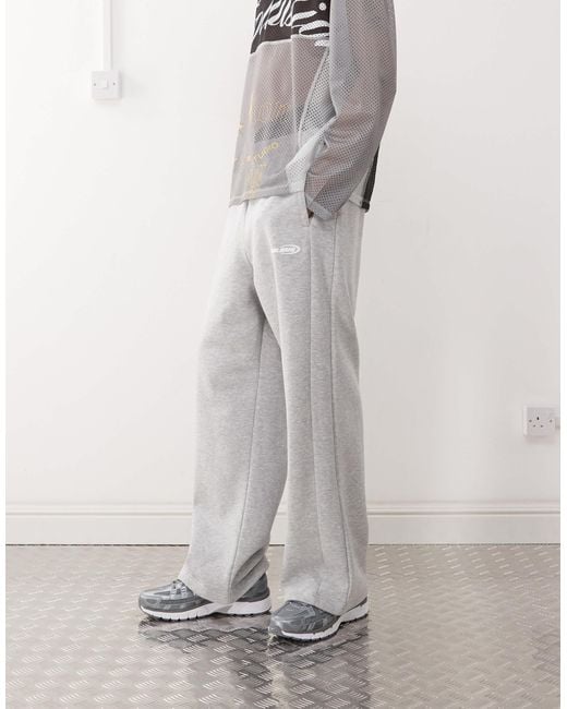 Karlkani White Ellipse Straight Leg Trackies for men
