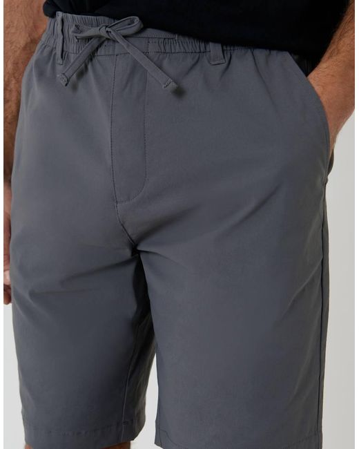 Threadbare Blue Elasticated Waist Stretch Chino Shorts for men