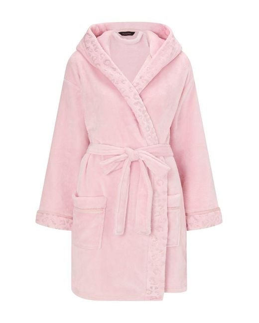 Ann Summers Pink Signature Sparkle Fluffy Robe