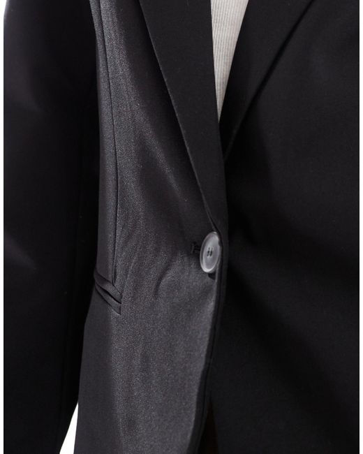 Asos design tall - blazer à simple boutonnage ASOS en coloris Black