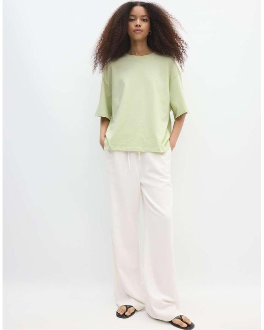 Stradivarius Green Boxy Short Sleeve T-shirt