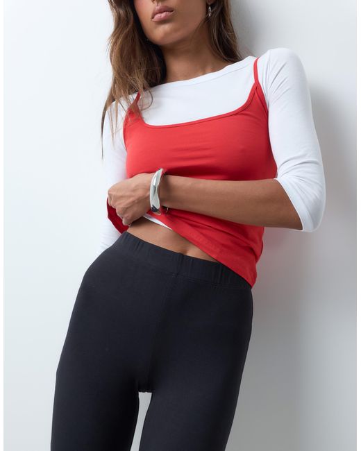 ASOS White Jersey Capri legging