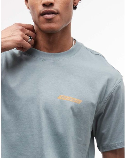 Dickies Blue Woodsdale Backprint T-shirt for men