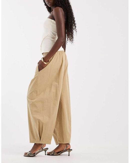 ASOS Natural Oversized Balloon Pull On