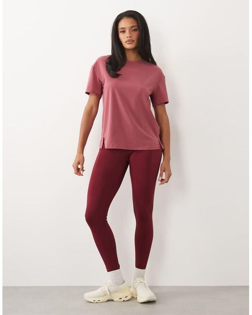 Sweaty Betty Red Ultimate Train Loose Rib T-Shirt