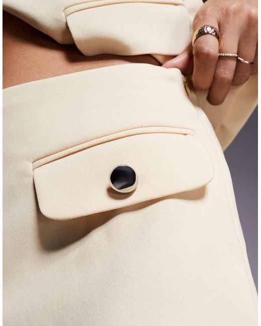 River Island Natural Tailored Short