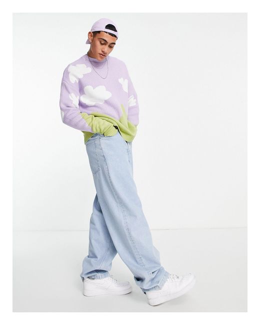 purple cloud jumper asos