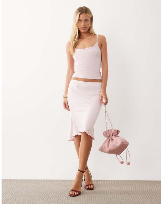 ASOS Purple Scoop Neck Cami With Elastic Straps