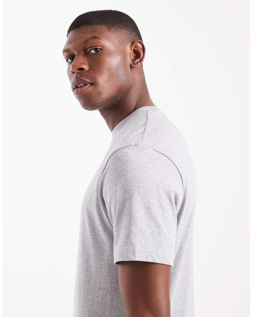ASOS Gray Essentials T-shirt With Regular Fit for men