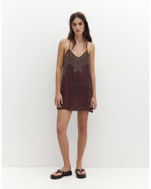 Pull&Bear Red – riemchenkleid