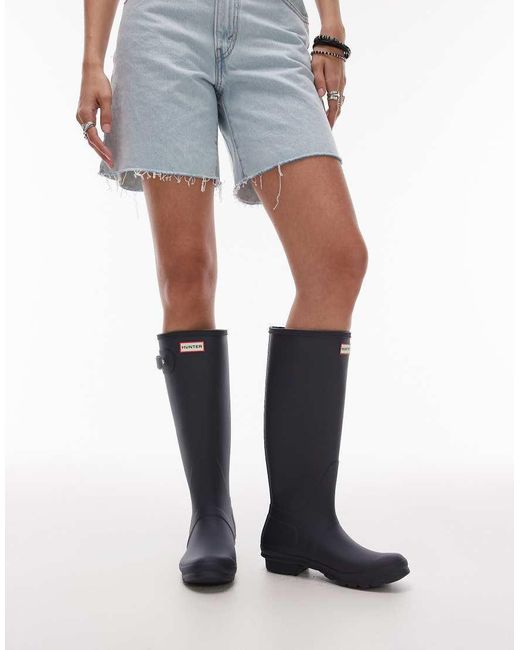 Hunter Purple Original Tall Wellington Boots