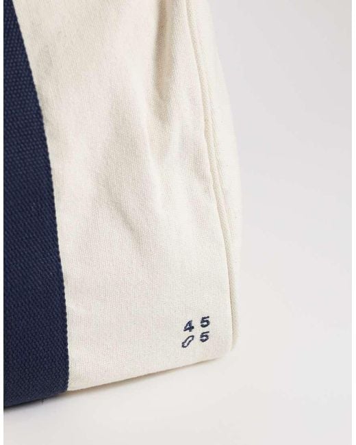 4505 White Canvas Tennis Holdall With Contrast Straps