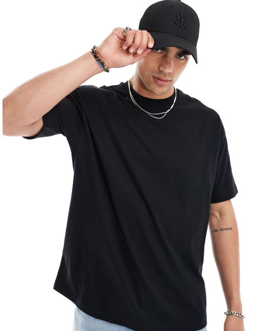 ASOS – kurzes oversize-t-shirt in Black für Herren