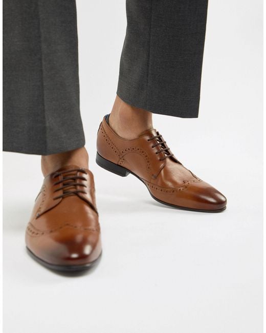 Ted Baker Brown Ollivur Brogue Shoes for men