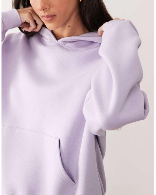 Gina Tricot Purple Co-Ord Relaxed Fit Hoodie