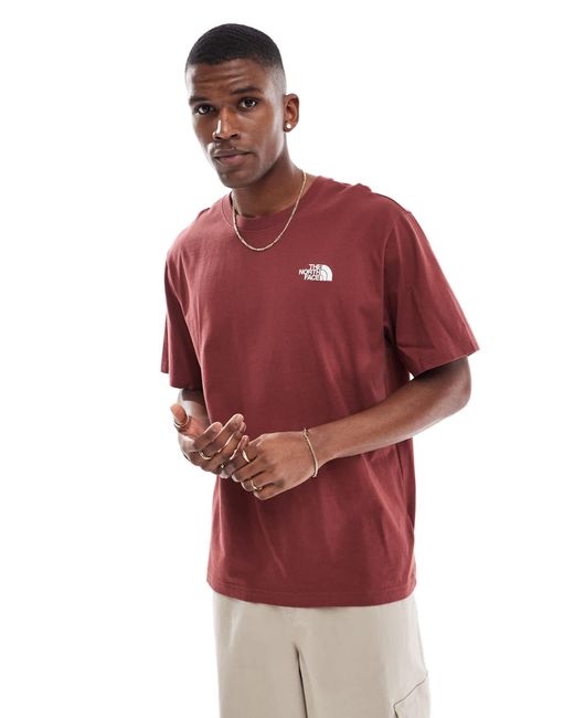 The North Face Red Evolution Box Fit Tee for men