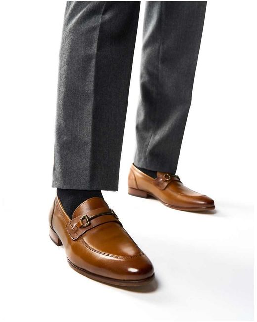 Base London Brown Russo Buckle Loafer for men