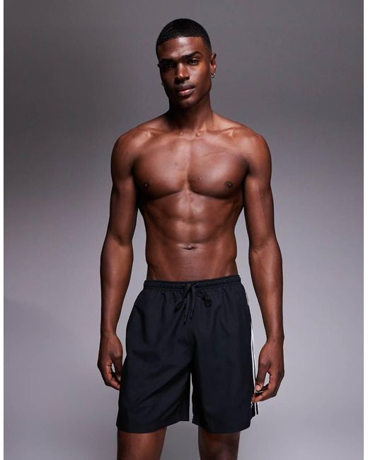 Adidas Originals Blue Adicolor Swim Shorts for men