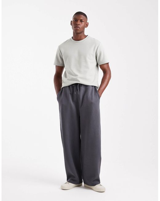 ASOS Blue Essentials Loose Fit Sweatpants for men