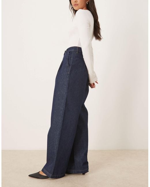 Jean ajusté à pinces - indigo Nobody's Child en coloris Blue