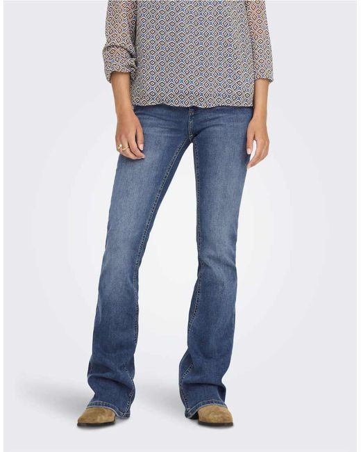 ONLY Blue Flared Fit Jeans
