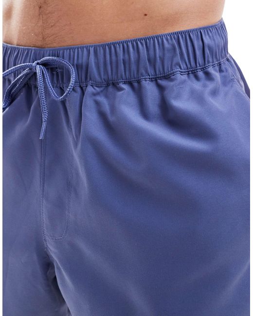 Pantaloncini da bagno lunghezza media di ASOS in Blue da Uomo