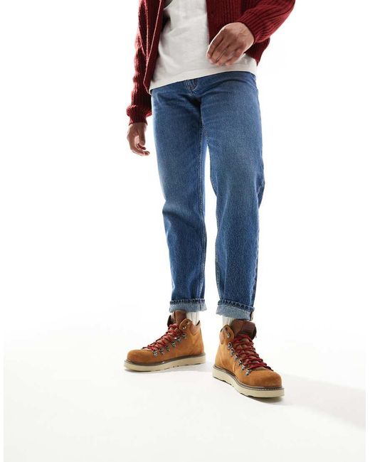 Scarponcini Da Trekking Color Cuoio Con Suola Spessa di Jack & Jones in Blue da Uomo
