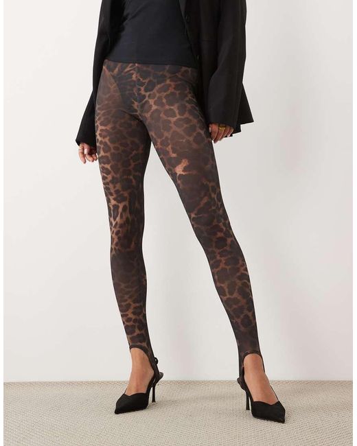 ASOS Multicolor Mesh Stirrup leggings
