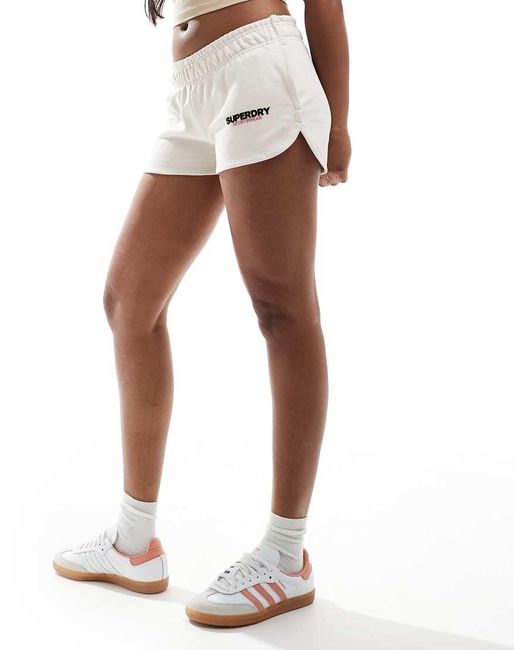 Superdry Natural Sportswear Logo Racer Shorts