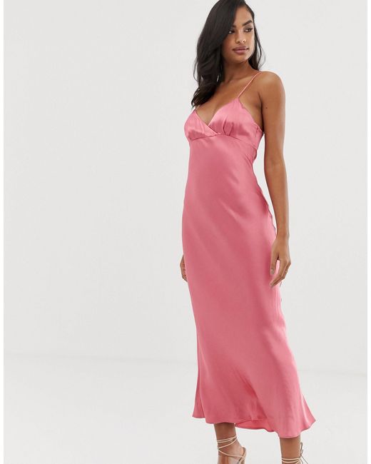 Bec & Bridge Pink Vision Of Love Midi Dress