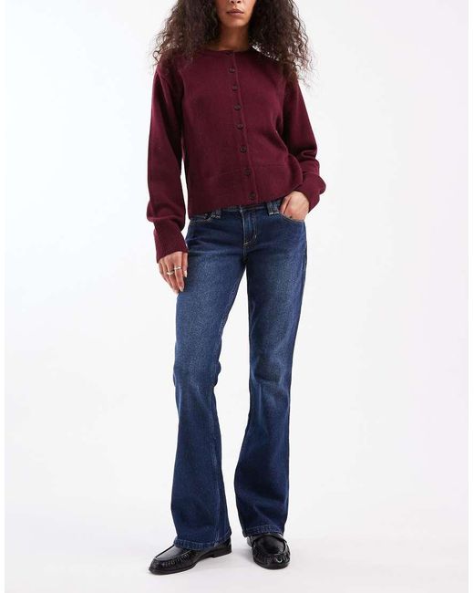 Hollister Red Low Rise Bootcut Jeans