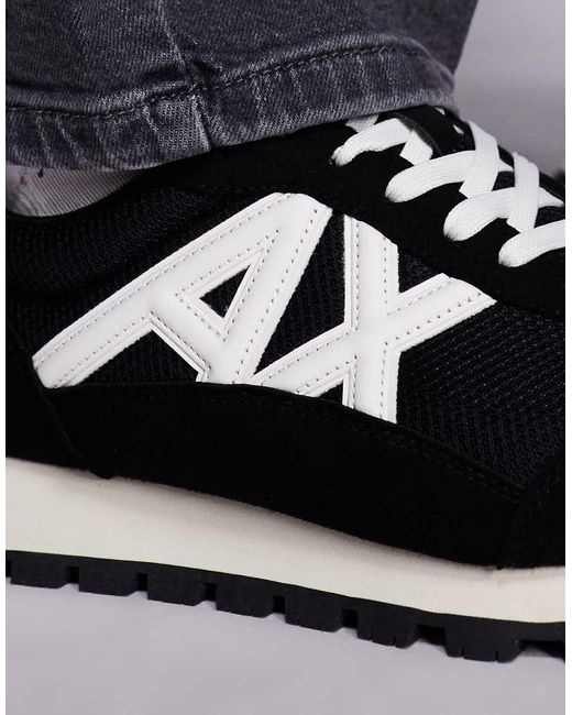 Sneakers Nere E Bianche Con Logo di ARMANI EXCHANGE in Blue da Uomo