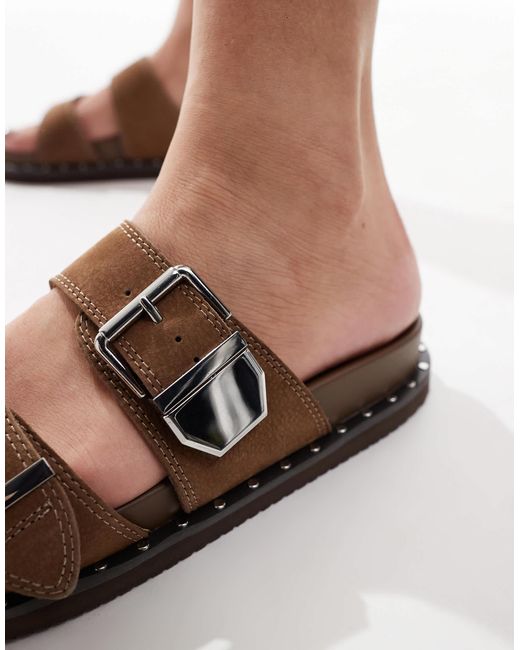 ALDO Brown – elyna – ledersandalen