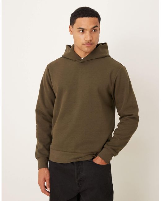 Mango – oversize-kapuzenpullover in Brown für Herren