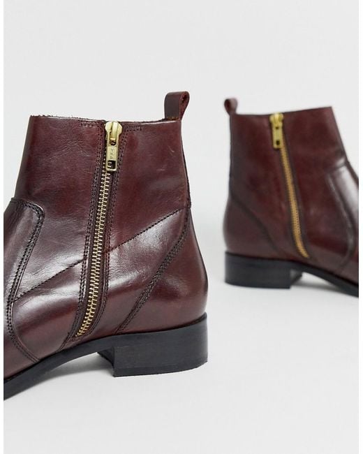 good look out for online here Carvela Kurt Geiger Leather Flat Ankle Boots in Red - Lyst good look out for online here Carvela Kurt Geiger Leather Flat Ankle Boots in Red - Lyst