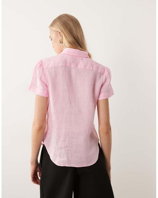 Polo Ralph Lauren Pink Woven Short Sleeve Sport Shirt