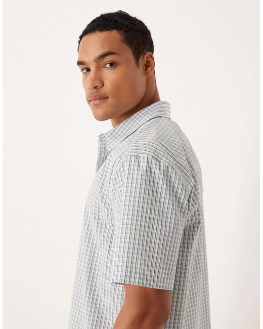 ASOS – kariertes relaxed-fit-hemd in Gray für Herren