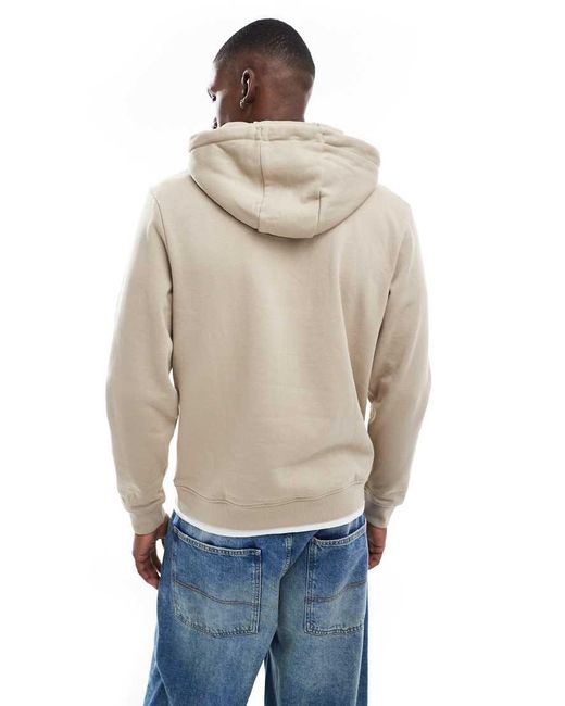 Threadbare Natural Mock T-Shirt Pullover Hoodie for men