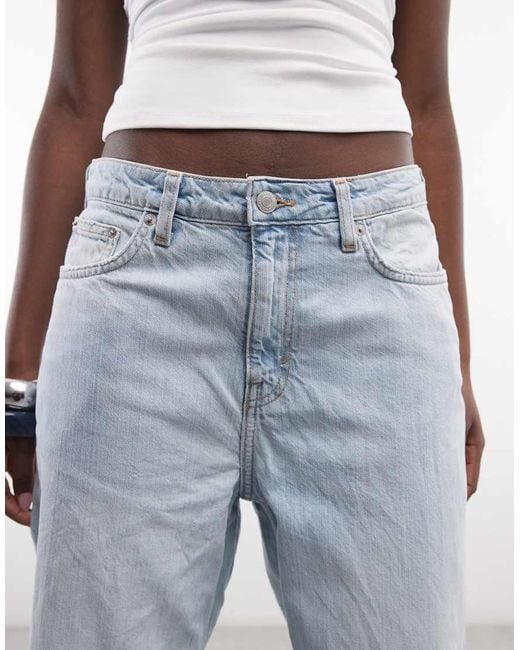Weekday Blue Missy Low Waist Loose Fit Jeans