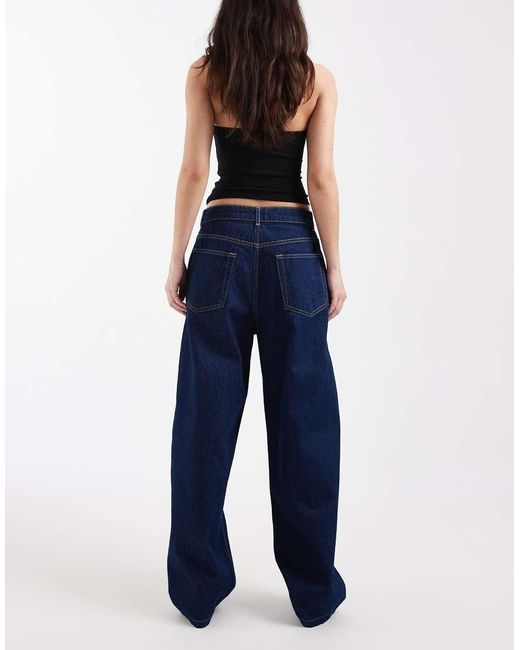 ASOS Blue Slim Barrel Jeans