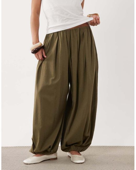 Miss Selfridge Green Balloon Pants